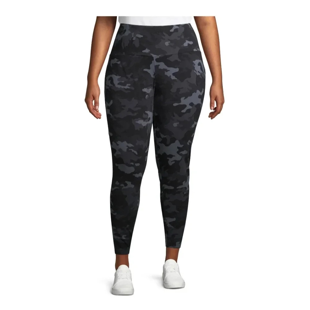 Women's Black Camouflage Leggings New